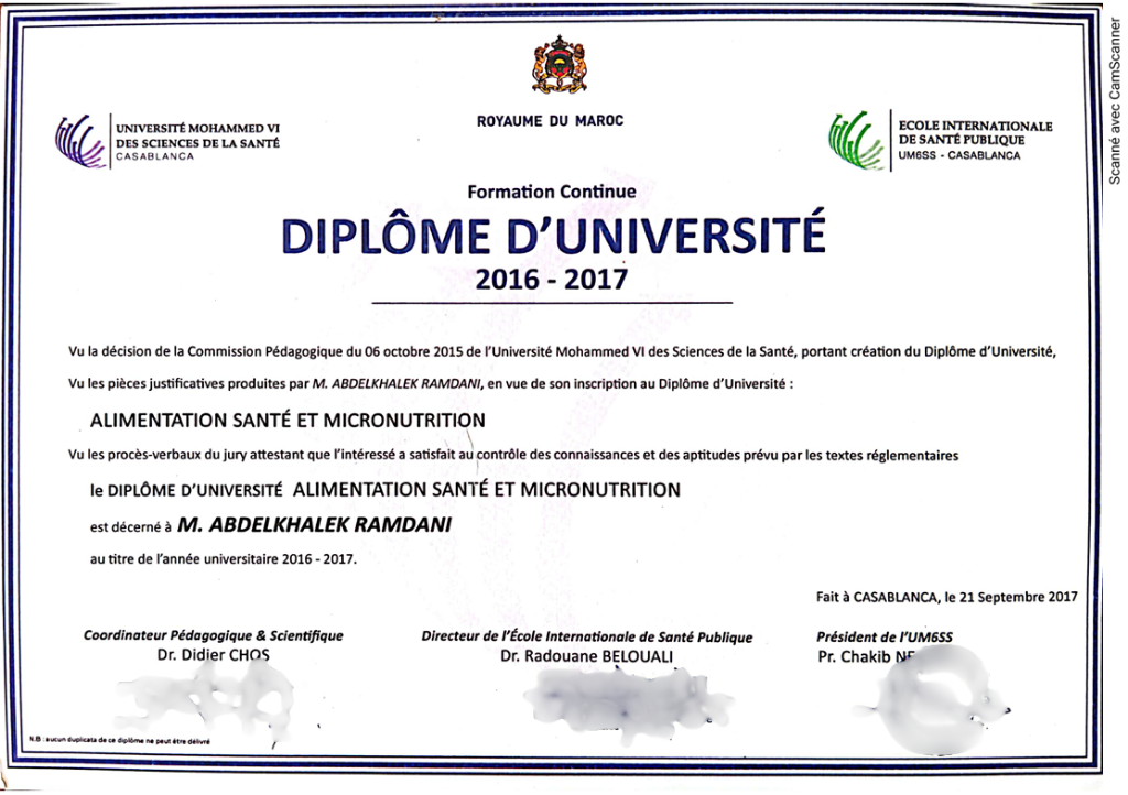 Diplôme 5